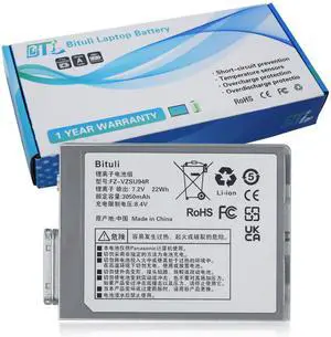 Bituli FZ-VZSU94W FZ-VZSU94R Laptop Battery Replacement for Panasonic Toughpad FZ-B2 FZ-M1 MK1 FZ-M1C FZ-VZSU94 FZ-VZSU94K FZ-VZSU94JS FZ-VZSU95 FZ-VZSU95W PAFZVZSU95W FZ-VZSU95JS 7.2V 22Wh