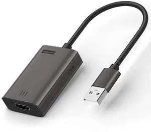 Lemorele MacBook HDMI to USB Adapter, HD 1080P USB to HDMI Cable, Compatible with MacOS M1 / Windows 10/8.1/8/7 (Need to Install App), Incompatible with Linux, Unix, Vista