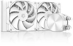 ID-COOLING FX240 PRO White Liquid CPU Cooler for Desktop - 240mm AIO Cooler, 2 x 120mm High-efficient Fans, Special CD Pattern Pump Header, Intel & AMD Compatible