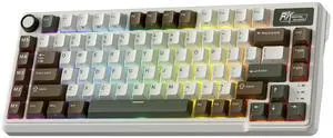 RK ROYAL KLUDGE L75 Gasket Mount Mechanical Keyboard w/Knob/Macro Keys & Touchable Nameplate, Tri-Mode 75% TKL Wireless Keyboard BT/2.4G/USB-C, Hot Swappable, Pro Software, Massive 8000mAh Battery