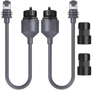 SURVADV Starlink Ethernet Adapter Gen 3/Mini - Waterproof Starlink Mini Ethernet Cable Extension to RJ45 Coupler for Starlink Standard & Mini Dishy and Router, Ideal for Outdoor & Indoor Use (2 Pack)