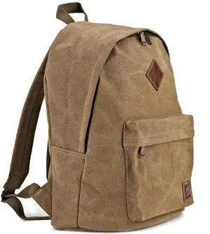 seemeroad Canvas Laptop Backpack, Durable Rucksack, Travel Bag Fits 15.6 Inch Notebook for Men Women Factory Directly(Coffee)