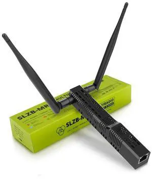 SMLIGHT SLZB-MR1 - Zigbee 3.0 to Ethernet,USB,and WiFi Gateway Coordinator with PoE,Universal Gateway for Home Assistant/ Zigbee2MQTT/ZHA,Wireless Zigbee 3.0 USB Adapter
