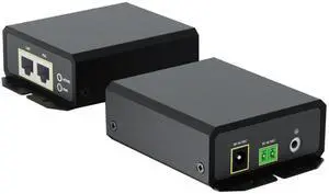 PROCET Gigabit PoE++ Injector 90W, IEEE802.3 af/at/bt Compliant 10/100/1000Mbps Industrial PoE Adapter with Wide Temp -40°F to 149°F, 6KV Surge Protection, 50-5V DC Jack/ 2PIN Input, PT-PSE109GBRO-D