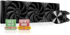 ID-COOLING FX360 PRO Liquid CPU Cooler for Desktop - 360mm AIO Cooler, 3 x 120mm High-efficient Fans, Special CD Pattern Pump Header, Intel & AMD Compatible
