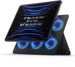 SURITCH Magnetic Stand Compatible with 11" iPad Air M2(2024) & 10.9" Air 4-5 Gen(2022/2020) & 11" Pro 1-4 Gen(2022/2021/2020/2018), Lightweight Portable Holder, Slim Tablet Stand