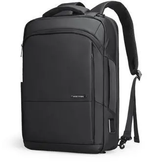 MARK RYDEN Slim Backpack for Men, 15.6 Inch Laptop Backpack, 3 in 1 Waterproof High Tech Backpack with Removable Buckle and USB Charging Port, Business Backpack Ideal for Working, Daily Life