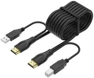 Yinker 10ft/3m USB HDMI KVM Cable for HDMI KVM Switch, USB Powered and Data Transfer, 4K@60Hz YUV 4:4:4 Yinker 10ft/3m USB HDMI KVM Cable for HDMI KVM Switch, USB Powered and Data Transfer, 4K@60Hz YUV 4:4:4