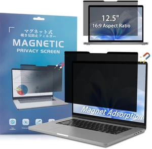 VanHooc Magnetic Privacy Screen 12.5" 16:9 for Laptops - 2-Sided Removable Anti-Peeping/Anti-Glare, Blue Light Block, UV Protect, Reduce Strain, Fits Chromebook/Lenovo/HP/Dell/Acer/ASUS VanHooc Magnetic Privacy Screen 12.5" 16:9 for Laptops - 2-Sided Removable Anti-Peeping/Anti-Glare, Blue Light Block, UV Protect, Reduce Strain, Fits Chromebook/Lenovo/HP/Dell/Acer/ASUS