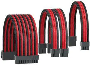 ASTRAL COOLER PSU Cable Extension,18AWG Power Supply Cable Extension with Cable Combs,24Pin ATX/8Pin EPS/2x8Pin PCI-E,Black Connector(Black/Red) ASTRAL COOLER PSU Cable Extension,18AWG Power Supply Cable Extension with Cable Combs,24Pin ATX/8Pin EPS/2x8Pin PCI-E,Black Connector(Black/Red)