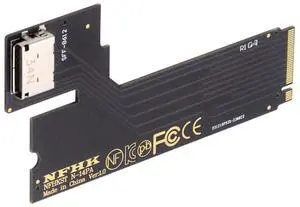 NFHK PCI-E 4.0 M.2 M-Key to Oculink SFF-8612 SFF-8611 Host Adapter for 2022 2023 ThinkBook 14+ External Graphics Card & SSD NFHK PCI-E 4.0 M.2 M-Key to Oculink SFF-8612 SFF-8611 Host Adapter for 2022 2023 ThinkBook 14+ External Graphics Card & SSD