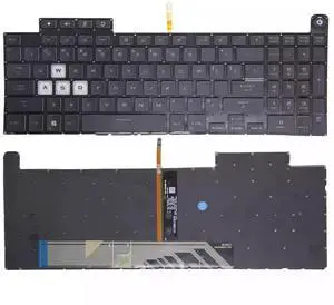 Jingelmall New Replacement Keyboard for Asus TUF A15 F15 FA507 FA507R FX507 FX507R FX507Z FX507ZM Keyboard with Each-Key RGB Colorful Keyboard US Layout Jingelmall New Replacement Keyboard for Asus TUF A15 F15 FA507 FA507R FX507 FX507R FX507Z FX507ZM Keyboard with Each-Key RGB Colorful Keyboard US Layout