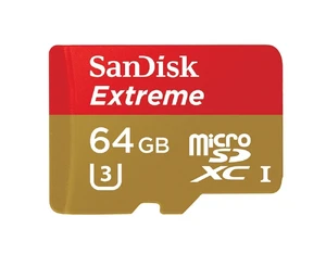 SanDisk Extreme 64GB microSDXC UHS-I Card with Adapter (SDSQXNE-064G-GN6MA) SanDisk Extreme 64GB microSDXC UHS-I Card with Adapter (SDSQXNE-064G-GN6MA)