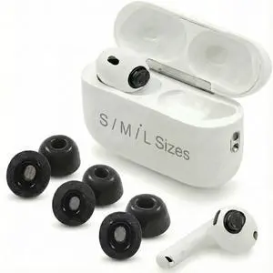 Dekoni Audio Memory Foam Ear Tips for Airpods Pro 3, 3 Pack ^^ Ear Tip Replacement Complies with Apple Airpod Pro Gen 3 ^^ Secure Fit, Enhanced Noise Isolation, All-Day Comfort (S/M/L) Dekoni Audio Memory Foam Ear Tips for Airpods Pro 3, 3 Pack ^^ Ear Tip Replacement Complies with Apple Airpod Pro Gen 3 ^^ Secure Fit, Enhanced Noise Isolation, All-Day Comfort (S/M/L)