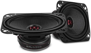 DS18 EXL-SQ4.6 4x6 2-Way Coaxial Speakers Pair, 60W RMS 260W Max Glass Fiber Cone, Neodymium Tweeter, 3-Ohm, Black Steel Basket DS18 EXL-SQ4.6 4x6 2-Way Coaxial Speakers Pair, 60W RMS 260W Max Glass Fiber Cone, Neodymium Tweeter, 3-Ohm, Black Steel Basket