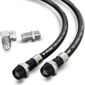 G-PLUG 150FT RG6 Coaxial Cable Extender - Coax Cable Cord, Triple Shielded G-PLUG 150FT RG6 Coaxial Cable Extender - Coax Cable Cord, Triple Shielded