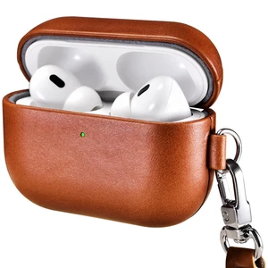 ICARER AirPod Pro 3 Case with Strap, Handmade Geniune Leather Case (Brown) ICARER AirPod Pro 3 Case with Strap, Handmade Geniune Leather Case (Brown)