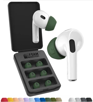 Foam Masters Ultra-Premium Memory Foam Ear Tips for AirPods Pro 3rd Gen (2025) ^^ 3 Pairs ^^ New Ver. ^^ Secure Fit ^^ Super Comfort ^^ Better Noise Cancel ^^ Replacement Buds (Small, Forest Foam Masters Ultra-Premium Memory Foam Ear Tips for AirPods Pro 3rd Gen (2025) ^^ 3 Pairs ^^ New Ver. ^^ Secure Fit ^^ Super Comfort ^^ Better Noise Cancel ^^ Replacement Buds (Small, Forest