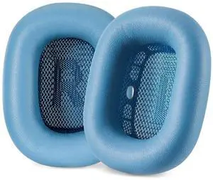AHG Accessory House Global Sheepskin Leather Replacement air pods max Ear Cushions Pads Compatible with Apple AirPods Max Headphones (Sky Blue). Easy DIY Fit ^^ High-Density Foam ^^ Strong Magnet AHG Accessory House Global Sheepskin Leather Replacement air pods max Ear Cushions Pads Compatible with Apple AirPods Max Headphones (Sky Blue). Easy DIY Fit ^^ High-Density Foam ^^ Strong Magnet