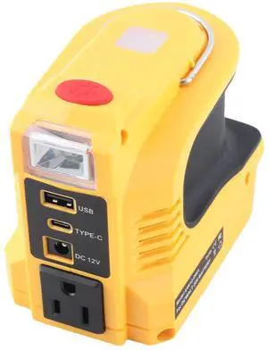 Portable Power Inverter 220W with LED Light AC Outlet 18W Fast Charging Compatible with 18V 20V Li-ion Batteries for Camping Emergency Outdoor Use (US Plug) Portable Power Inverter 220W with LED Light AC Outlet 18W Fast Charging Compatible with 18V 20V Li-ion Batteries for Camping Emergency Outdoor Use (US Plug)
