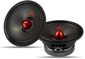 Guooreat MX65E2 Loudspeaker 6.5 Inch Midrange 480 Watts 4 Ohms Red Bullet, Premium Quality Audio Door Speakers for Car or Truck Stereo Sound System, Black (2 Speakers) Guooreat MX65E2 Loudspeaker 6.5 Inch Midrange 480 Watts 4 Ohms Red Bullet, Premium Quality Audio Door Speakers for Car or Truck Stereo Sound System, Black (2 Speakers)