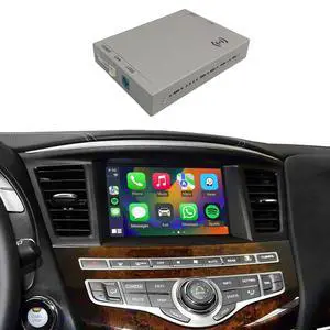 Wireless CarPlay & Android Auto Retrofit Kit for Infiniti QX60 QX80 QX56 Q70 JX35 M25 M35 M37 M56 & Nissan Armada Quest (Important: Verify Button Photo Before Ordering) Wireless CarPlay & Android Auto Retrofit Kit for Infiniti QX60 QX80 QX56 Q70 JX35 M25 M35 M37 M56 & Nissan Armada Quest (Important: Verify Button Photo Before Ordering)