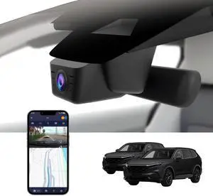 FUVYMYT Single Channel 4K Dash Cam for Honda CR-V 2023 2024 2025 Sport Touring EX EX-L Hybrid (Gen6)(Model B)(Black),Easy Installation,OEM-Style,Collision Detection,Loop Recording,WiFi & App,64G Card FUVYMYT Single Channel 4K Dash Cam for Honda CR-V 2023 2024 2025 Sport Touring EX EX-L Hybrid (Gen6)(Model B)(Black),Easy Installation,OEM-Style,Collision Detection,Loop Recording,WiFi & App,64G Card