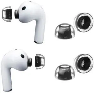 Crystal for AirPods Pro 3 Ear Tips Replacement, AirPods Pro Ear Tips with Secure Fit, Anti-Slip Grip, Noise Isolation, Premium Silicone, AirPod Pro 3 Accessories (2 Pair, MS) Crystal for AirPods Pro 3 Ear Tips Replacement, AirPods Pro Ear Tips with Secure Fit, Anti-Slip Grip, Noise Isolation, Premium Silicone, AirPod Pro 3 Accessories (2 Pair, MS)