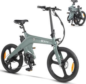 aostirmotor Bicicleta eléctrica plegable de 20 pulgadas con neumático  grueso con motor de 500 W, batería de litio extraíble de 36 V 13 AH,  bicicleta