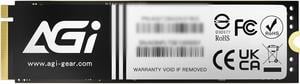 AGI AI818-43 1TB NVMe M.2 2280 PCIE GEN4.0x4 Internal Solid State Drive(SSD) (R/W Speed up to 4700/2800) with Graphite Heat Sink