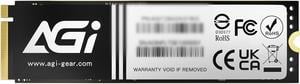 AGI AI818-43 2TB NVMe M.2 2280 PCIE GEN4.0x4 Internal Solid State Drive(SSD) (R/W Speed up to 5200/4700) with Graphite Heat Sink