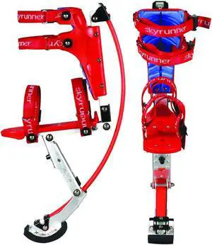 Kids/Child Youth Kangaroo Shoes Jumping Stilts Fitness Exercise (66-110lbs/30~50KG) Red