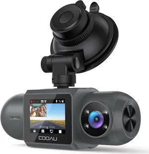 D30S 4K Dash Cam with GPS Wi-Fi, Front and Inside Dual 2.5K 1080P, Uber Car Camera with Infrared Night Vision, Supercapacitor, 4 IR LEDs, G-Sensor, Parking Mode, Loop Recording