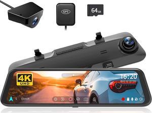 Veement Dash Cam Front and Rear, 4K/2.5K Front 1080P Rear Dashcam, Dash  Cameras