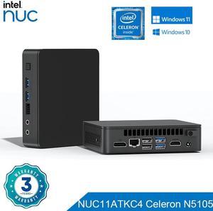 Intel NUC Mini PC Celeron N5105 Processor 4 Core 2.0-2.9GHz UHD Graphics Support 4K Windows 10 11 HDMI DP 1.4 Bluetooth 5.1 Intel Celeron N5105 16GB RAM / 256GB SSD