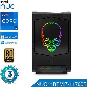 Intel NUC 11th Beast Canyon NUC11BTMi7 Core i7-11700B Processor 4.8GHz UHD Graphics Mini Business Gaming PC Desktop Thunderbolt 4 WiFi 6E Bluetooth 5.2 32G RAM 1TB SSD US Power Cord included