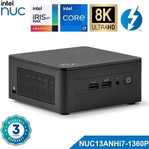 Intel nuc 13 Pro Arena Canyon NUC13ANHi7 Core i7-1360P Latest 13TH Gen Intel Core Processor Intel Iris Xe Graphics Wi-Fi 6E Thunderbolt 4  64GB RAM 2TB SSD US Power Cord included
