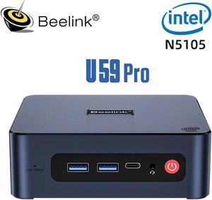 Beelink U59 Pro Mini PC Intel 11th Gen Celeron N5105 DDR4 8GB 16GB SSD  512GB Wifi BT Dual 1000M LAN Mini Computer
