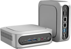 BRENUC Mini PC C14T Intel Core i9-11900H (up to 4.9GHz), 16GB DDR4 RAM 512GB NVME SSD, Intel UHD Graphics, Windows 11 Pro, Dual 2.5G LAN 4K Triple Display WiFi 6 Bluetooth 5.2