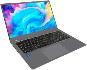 BRENUC Gaming Laptop Intel Core i5-1240P(12C/16T), Intel Iris Xe Graphics,15.6" IPS Display,16GB RAM 512GB NVMe SSD Laptop Computer with Backlit KB, Fingerprint Unlock, Webcam