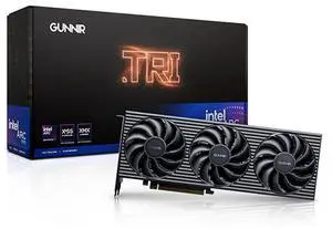 GUNNIR Intel Arc B570 Tri 10G OC 2600MHz Gaming Graphics Card (PCIe 4.0, 10GB GDDR6, HDMI 2.1, DisplayPort 2.1) Black