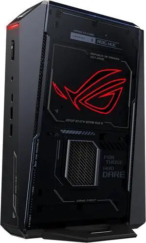 ROG NUC (2025) Gaming Mini PC with Intel® Core Ultra 9 (Series 2) ARL-HX CPU, NVIDIA® GeForce RTX 5080 MobileGPU, 32GB DDR5 RAM, 1TB NVMe SSD, Thunderbolt 4, Triple-Fan Cooling, and ARGB Lighting