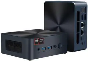 BRENUC Mini PC N7P AMD Ryzen 7 8845HS(up 5.1GHz), AMD Radeon 780M Graphics,Triple Screen Display,WiFi 6,Bluetooth 5.2 Barebone