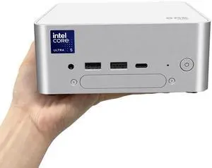 BRENUC BREC Mini PC - Intel Core Ultra 5 225H, 96 GB DDR5 Max RAM Support, Intel Arc Graphics, Bluetooth 5.3, 2.5 Gigabit Ethernet Barebone System