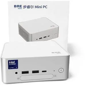 BRENUC BREC Mini PC - Intel Core Ultra 9 285H, 96 GB DDR5 Max RAM Support, Intel Arc Graphics, Bluetooth 5.3, 2.5 Gigabit Ethernet Barebone System