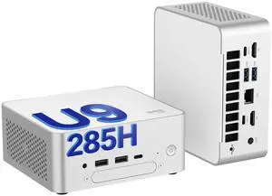 BRENUC BREC Mini PC - Intel Core Ultra 9 285H, 96GB DDR5 RAM 4TB SSD, Intel Arc 140T Graphics, Bluetooth 5.3, WiFi 6E, AI Ready