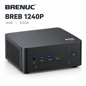BRENUC MINI PC,Intel 12th Gen Core i5-1240P Up to 4.4GHz, 16GB DDR5 512GB NVME SSD, HDMI/TYPE-C 8K@60Hz Output, 1X 2.5G RJ45 Port, 4X USB Port, Intel Iris Xe Graphics, VESA Mount BRENUC MINI PC,Intel 12th Gen Core i5-1240P Up to 4.4GHz, 16GB DDR5 512GB NVME SSD, HDMI/TYPE-C 8K@60Hz Output, 1X 2.5G RJ45 Port, 4X USB Port, Intel Iris Xe Graphics, VESA Mount