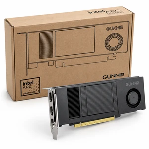 GUNNIR Intel Arc Pro B50 16G Low Profile Graphics Card, Single Slot 16GB GDDR6 Workstation GPU, 70W No Power Cable Required, PCIe 5.0, 8K Support, 2x HDMI 2.1 1x DP 2.1, SFF Compact GUNNIR Intel Arc Pro B50 16G Low Profile Graphics Card, Single Slot 16GB GDDR6 Workstation GPU, 70W No Power Cable Required, PCIe 5.0, 8K Support, 2x HDMI 2.1 1x DP 2.1, SFF Compact