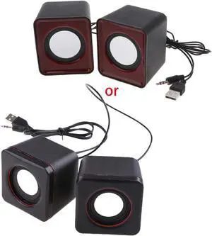Adjustable Volume Mini Speakers USB 2.0 Port  for Laptop PC MP3 Connection