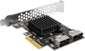 8 Port Sata 3.0 SFF8087 PCIe 3.0 X4 To Mini SAS Controller PCIe To SFF 8087 SFF-8087 Adapter Expansion ASM1166 Chip 8 Port Sata 3.0 SFF8087 PCIe 3.0 X4 To Mini SAS Controller PCIe To SFF 8087 SFF-8087 Adapter Expansion ASM1166 Chip